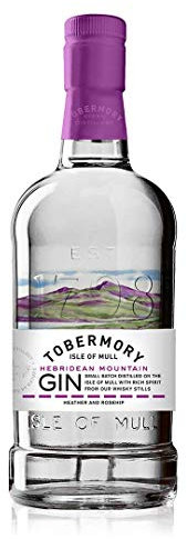 Tobermory Hebridean Mountain Gin | 70cl | 43.3% vol | Sweet, Floral & Warming Spice | Craft Scottish Gin