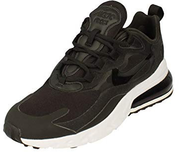 NIKE Air Max 270 React Damen Running Trainers CJ0619 Sneakers Schuhe (UK 4.5 US 7 EU 38, Black White 002)