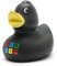 Duckshop Berlin Badeente - schwarz I Quietscheente I L: 7,5 cm