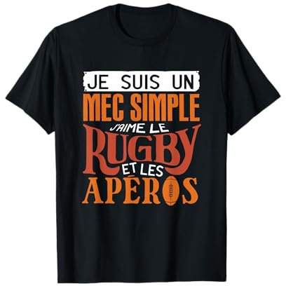 Maillot Rugby Homme Femme Cadeau Joueur De Rugby T-Shirt