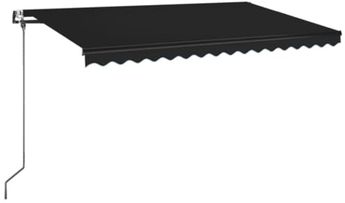 vidaXL Automatische Markise mit LED & Windsensor 400x350 cm Anthrazit