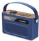 Inscabin M60 Portable DAB/DAB+ FM Digital Radio/Portable Wireless Speaker with Bluetooth/Stereo Sound/Dual speakers/Dual Alarm Clock/Rechargable Battery/Beautiful design (Blue)