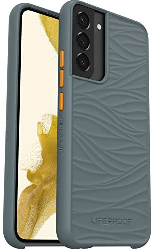 LifeProof Wake Hülle für Samsung Galaxy S22+, stoßfest, Sturzschutz bis 2 Meter, schlanke schützende Hülle, Nachhaltig hergestellt aus recyceltem Ozeanplastik, Grau
