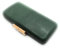 BRANDELIA Bolso Cartera De Mano Fiesta Boda Clutch de Ante Mujer con Cadena al Hombro, Bambú Verde Oscuro