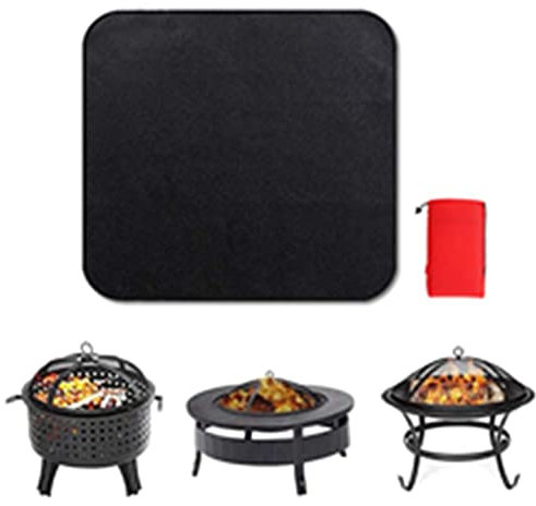 SUIUOI Alfombrilla protectora plegable para camping, resistente al fuego, alfombrilla de protección para el suelo, alfombrilla protectora bajo la parrilla, alfombrilla protectora para el patio