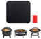 SUIUOI Alfombrilla protectora plegable para camping, resistente al fuego, alfombrilla de protección para el suelo, alfombrilla protectora bajo la parrilla, alfombrilla protectora para el patio