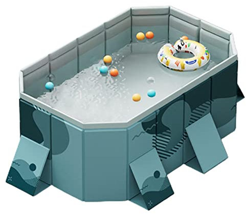 Piscina Plegable - Piscina Cuadrada Familiar al Aire Libre,Piscina Plegable, portátil, Que Ahorra Espacio, Multiusos para el hogar, jardín, Actividades al Aire Libre Rianpesn