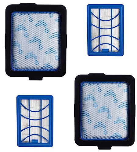 PURexpert Filtre d'entrée lavable Et Filtre sortie Pour Philips PowerPro Expert Aspirateur Sans Sac（Remplacement CP0617,CP0618, FC8003/01,FC6042/01） (1 Pack)