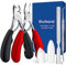 Biufesrst Toenail Clippers, Nail Clipper for Seniors Thick Toenails, Ingrown Heavy Duty Nail Clippers, Extra Large Professional Adult Toe Nail Clipper Sets with Long Handle