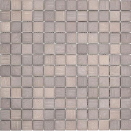 Keramik Mosaik Fliesen Jasba eiche matt Holzoptik Küchenwand Badezimmerfliese Duschwand / 10 Mosaikmatten