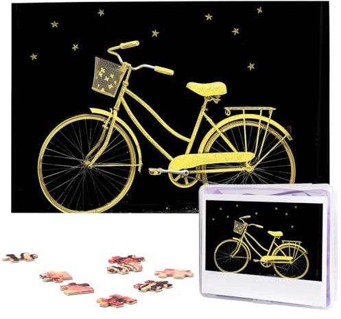 Jigsaw Puzzles 1000 Teile Für Erwachsene Gelb Fahrrad Jigsaw Puzzle Coole Tier Weihnachten Puzzle Geschenk Puzzle Für Familie Größe 75 X 50 cm