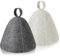 Lithyc 2 PièCes Bonnet De Sauna, Chapeau Sauna en Feutre,Bonnets De Sauna Pour Hommes et Femmes, Accessoires de Sauna IdéAux,Protection de TêTe Respirante, Adaptés Aux Saunas, Spas, Salles De Bains