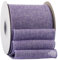 Ribbonitlux Lt. Purple Burlap Wired Ribbon, 100mm x 18 Meters, Wired Edge Burlap Ribbon for Gift Wrapping, Big Bow, Wreath, and Christmas Tree Decoration