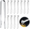 12 Stück Edelstahl Eiszange Zuckerzange Küchenzange, Mini Servierzange Salatzange Edelstahlzange für Partyküche Servieren und Kochen(15,5cm)