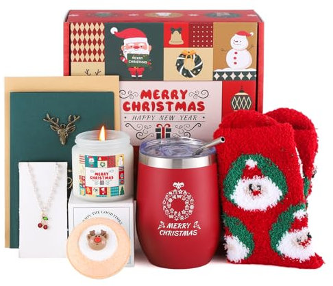 Weihnachtsgeschenke für Frauen, Geschenke für Frauen Weihnachten, Lustige Geschenke für Frauen mit Weihnachtsbecher und Weihnachten Kleinigkeiten, Weihnachtsgeschenke für Mama, Frau, Freundin Lehrerin