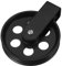 PLAFOPE Radbeleuchtungszubehör light solevernebler sprühlack beileight Anhänger Vintage industrielle Riemenscheibe Pendelleuchte Riemenscheibe Umlenkrolle für Pendelleuchten Metall Black