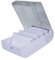 Exacompta - Ref. 5346423D - Karton mit 8 Learning Box BUNNYBOX A7 Aquarell - Maße 25 x 13,2 x 8,5 cm - Farbe Lila/Kristall - Kapazität bis zu 900 Karten im Format A7