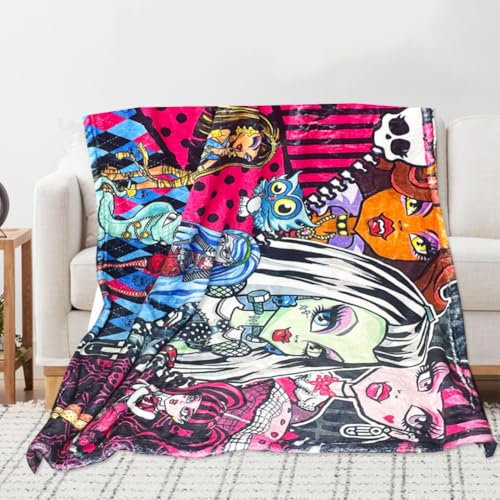 SYTTNUM Manta de Franela para Niños, Manta de Peluche, Monster Manta Infantil, Manta para Sofá de Franela, Sofá o Cama,Manta de Franela para el Salón(100 x 70cm)