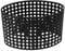 Lampenschirme, hohler ovaler Eisen-Lampenschirm, Metall-Lampenschirm, Rautenlöcher, hohl geschnitzter Lampenschirm für Lampenfassungen des Kalibers E27 E14 (Schwarz)