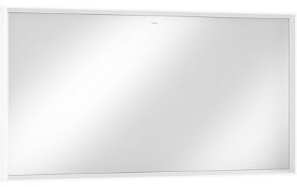 hansgrohe Xarita E Spiegel, LED-Beleuchtung mit Infrarot-Sensor, 1400x50x700mm, Mattweiß, Spiegelheizung, 54993700