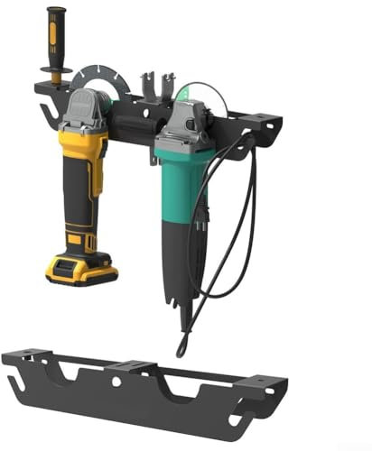 Winkelschleifer Wandhalterung mit Haken für organisierte Aufbewahrung von Scheiben und Zubehör