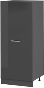 Vicco Armario para Horno Empotrado R-Line, Antracita Alto Brillo, 60 cm