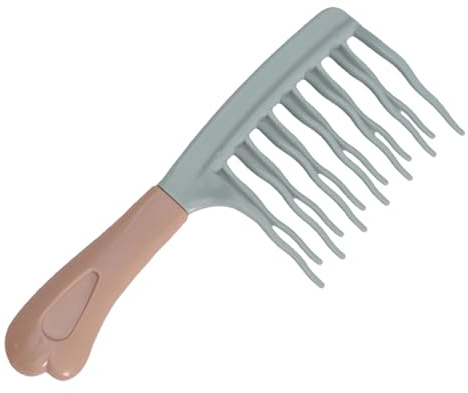 Breiter Zahnkamm, doppelschichtig, Curling Comb 8,3 x 3,1 x 1,2 Zoll, Smooth Glide Grooming Tool, Ergonomic Personal Care Supplies, Styling for Daily, Partys & besondere Anlässe, Refined Appeal