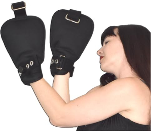 Honeylust Fausthandschuhe abschließbar – Klinik Bondage Fäustlinge BDSM | Weich gepolstert mit Magnetschloss & Schlüssel – für Bondage, Dom/Sub, ABDL & psychiatrische Klinik-Spiele