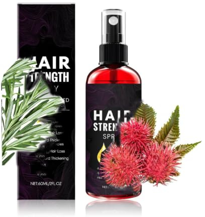 QOCUILC Botanisches, revitalisierendes Haarserum mit Rosmarin- und Rizinusöl-Extrakten stärkt die Haarstruktur,60 ml
