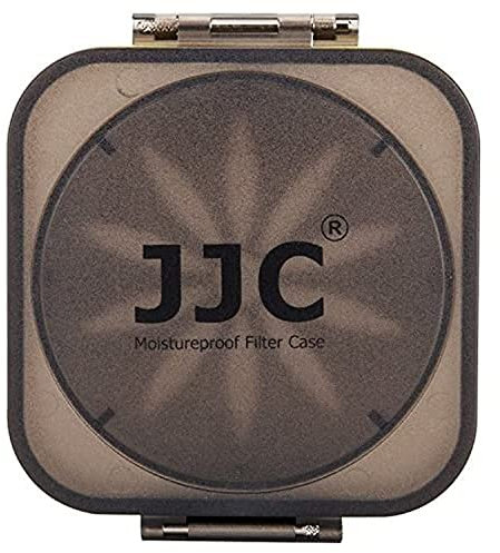 JJC Feuchtigkeitsschutz Kamera Filterbox, für Bis zu 8 mm Dicke und Durchmesser von bis zu 55 mm runde Filter, stoßfest und wasserbeständig Design