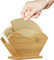 Unibene Bamboo Coffee Filter Holder, Renewable Stand Container Dispenser Rack Shelf for Square Cone-Shaped and Flat-Bottomed Pour Over Paper Filters