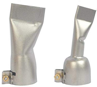 Seababyhouse 20mm+40mm Buse de Soudage Tubulaire à Bouche Large et Plate baguettes Remplacement pour le Pistolet Thermique de Soudeuse en Air Chaud en Plastique de PVC vinyle, d'acier inoxydable
