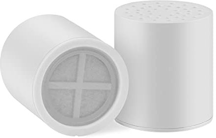 Filtro Ducha Antical, Cartucho de Recambio para Filtro de Ducha de 10 Fases 2 Piezas para Eliminar Olor a Cloro y Ablandar el Agua