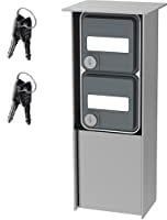 Jehoka Column B 2.2 External Socket Stainless Steel with 2 Sockets Lockable