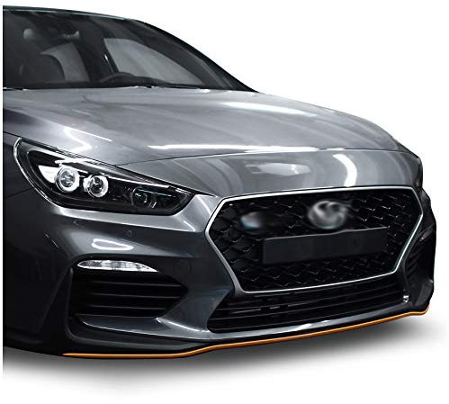Frontschwert Designline Folie Dekor für Fahrzeug Front Auto Aufkleber selbstklebend Kfz Zubehör Streifen Zierleiste Passgenau D017 (Kupfer)