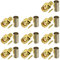 Bingfu Connettore SMA Attacco Saldatura Crimpare 50 Ohm Connettore Rame Placcato Oro (10 pezzi) Compatibile con RG58 RG303 RG141 RG142 RG400 Perdita Bassa 195 Cavo Jumper Coassiale