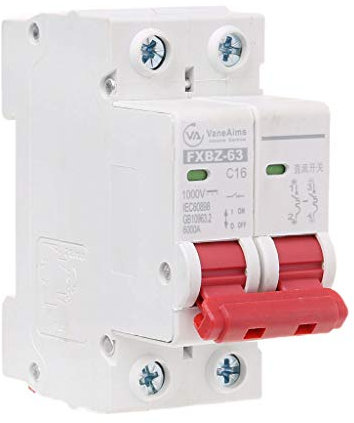 SUCHUANGUANG 2P DC 1000V Mini Interruttore Solare 10A / 16A / 32A / 50A / 63A DC Interruttore magnetotermico DC fotovoltaico