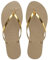 Havaianas - You Metallic, Bequeme, stylische und vielseitige Sandalen, Dünne Riemen mit Metallic-Finish, Kleiner Absatz, für Damen
