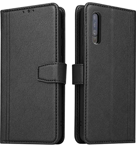 XINZATU Hülle Samsung Galaxy A50 Handyhülle mit RFID Schutz, Samsung A30s Klapphülle Leder Handytasche, Flip Case mit Kartenfach Brieftasche Lederhülle für Galaxy A50/A30s/A50s (Schwarz)