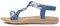 Lilley Simone Womens Blue Ribbon Twist Sandal - Size 7 UK - Blue