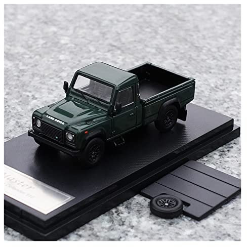RCESSD Modelle sammeln 1:64 Für Land Rover Defender 110 Pickup Legierung Druckguss Modellauto Hohe Simulation Mini Auto Modell aus Druckguss (Farbe : Grün)