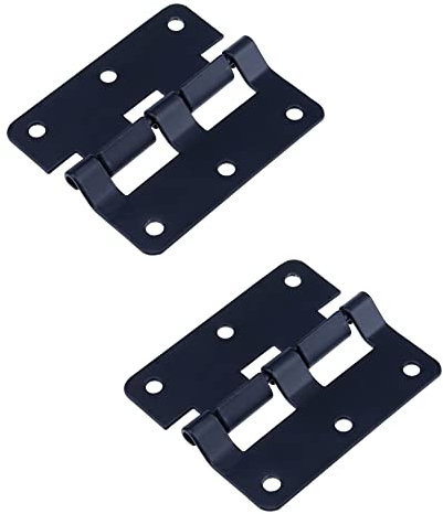 Tighall 2 Pack Black Take Apart Hinges for Wooden Box Door Hinges Flat Furniture Flight Case Hardware Controls