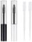 4 Pcs 10ml Empty Tubes with Mascara Brushes, 2 Pcs Pipette Droppers, Refillable Mascara Empty Tubes, Clear Sample Empty Tubes, Mascara Container Bottles, Convenient Wand Tubes
