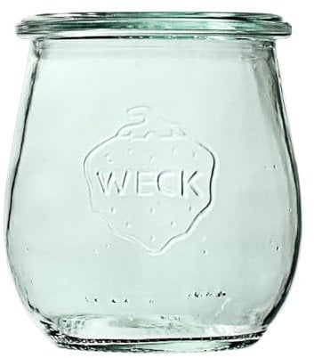 Weck Lot de 12 bocaux en verre tulipe de 220 ml pour la conservation de confitures, jus de fruits, conservation hermétique des ingrédients secs