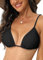 TZLDN Bikini Oberteil Große Brüste Damen Push up Sport Triangel Bikini Neckholder Brazilian Rückenfrei Bikinioberteil mit Polster ohne Bügel A02 Schwarz XL