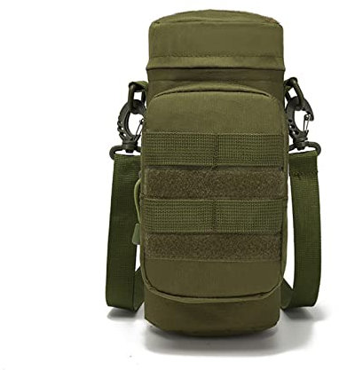 HOOLRZI Kit d'outils de voyage bouilloire sac à eau d'extérieur pour camping, randonnée, pêche, porte-bouteille, porte-bouteille, porte-bouteille avec bandoulière avec poches pour un