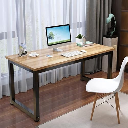 IMYOGI Exquisiter Computertisch, Schreibtische für das Home-Office, kleiner PC-Tisch, Arbeitsplatz, moderner, Schlichter Stil zur Platzersparnis (40 Zoll, Walnuss)