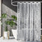 Rideau de Douche Anti-Moisissure à Séchage Rapide - Imperméable pour Baignoire, Espace Confortable, Motif de Galets, 180 x 200cm