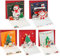 volumoon 5 Stück 3D Weihnachtskarte, Pop-Up Karte Weihnachten, Weihnachtskarten mit Umschlag Set, Weihnachtsgrußkarten, Frohe Weihnachten Karten, Geschenk für Weihnachtsgrüße an Familie, Freunde