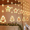 Rideau Lumineux Sapin de NoëL,Rideau Lumineux de Noël,Rideau Lumineux Noël Etoiles avec Figurine,Rideau Lumineux Noël,Led Guirlande Rideau Lumineux Fenêtre Intérieur,pour FenêTre Balcon Terrasse